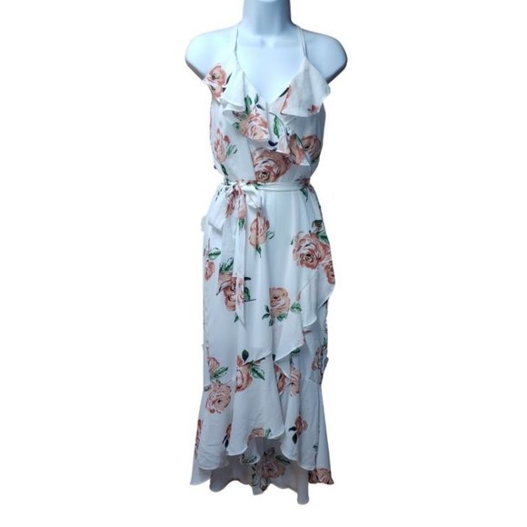 NWT Disney Princess White Pink Floral Dress Sz M - Picture 4 of 5